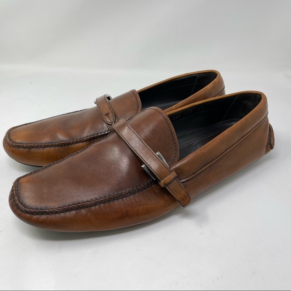 Prada shoes loafers belt leather driving shoes slip on in size 11 - Picture 4 of 16